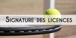 Tennis - signature des licences @ Stade