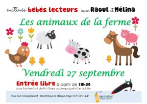 Matinée bébés lecteurs @ Bibliothèque le Marque-Page