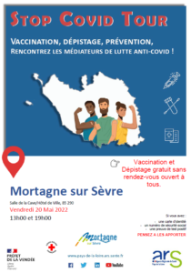 Vaccination et dépistage Covid sans rendez-vous vendredi 20 mai salle de la Cave @ Salle de la Cave | Mortagne-sur-Sèvre | Pays de la Loire | France