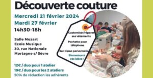 Découverte couture @ salle Mozart | Mortagne-sur-Sèvre | Pays de la Loire | France