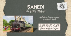 Balade en train à vapeur et visite du dépôt @ Gare de Mortagne | Mortagne-sur-Sèvre | Pays de la Loire | France