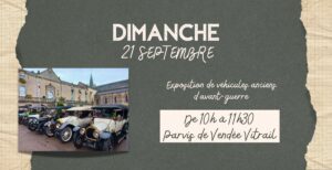 Exposition de véhicules anciens d'avant-guerre