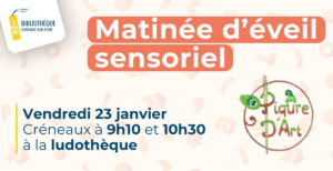 Matinée d'éveil sensoriel @ Ludothèque la Boîte à Jeux