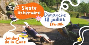 Sieste littéraire et musicale @ Jardins de la Cure