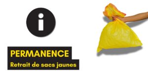 Permanence sacs jaunes @ Hall de la Mairie