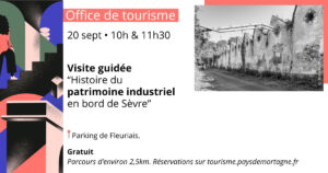 Visite guidée de l'OT - "Histoire du patrimoine industriel en bord de Sèvre" @ Parking de Fleuriais